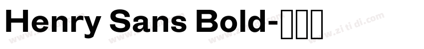 Henry Sans Bold字体转换